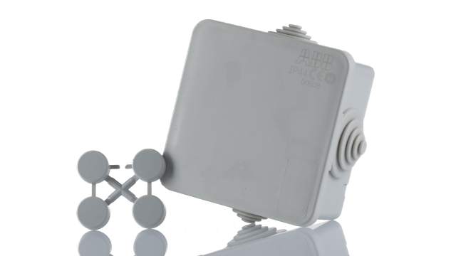 ABB Grey Thermoplastic, Polyamide 66, Halogen Free Thermoplastic Junction Box, IP67, IP55, IP68, IP44, IP65, 65 mm, 65 | 00808  M008080000