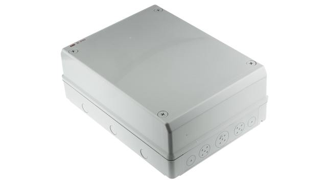 ABB Grey Polycarbonate Junction Box, IP65, 140 mm, 275 mm 370 mm | 12814  M128140020