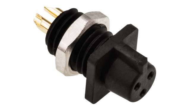 binder Circular Connector, 3 Contacts, Panel Mount, Subminiature Connector, Socket, Female, IP40, 719 Series | 09-9750-30-03