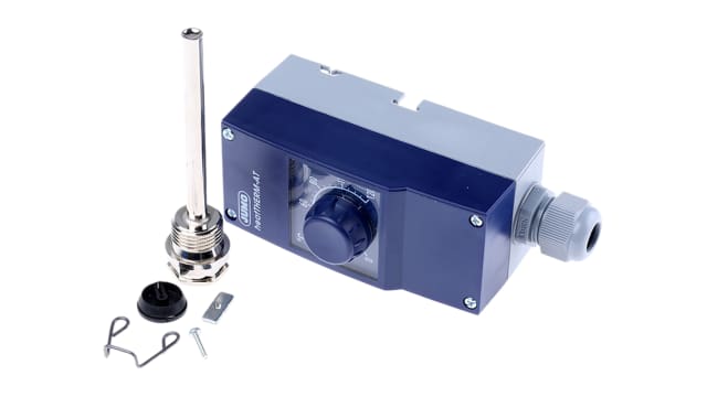 Jumo Capillary Thermostat, +120°C Max, SPST, Automatic Reset, Surface Mount | 603070/0001-5-026-000-25-2000-40-28-13-46-100-8-6