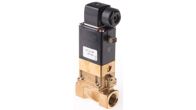 Burkert Solenoid Valve 134430, 2 Port, NC, 24 V dc | 134430