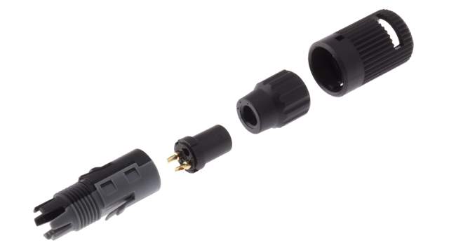 binder Circular Connector, 2 Contacts, Cable, Subminiature Connector, Socket, Female, IP40, 710 Series | 99-0972-100-02