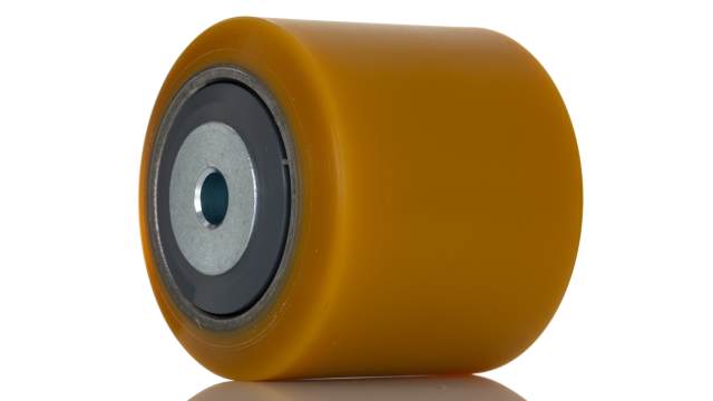 Tente Yellow Polyurethane Sealed Bearings Trolley Wheel, 800 kg | ETX 085X80-Ø12 NL85 TYPE A