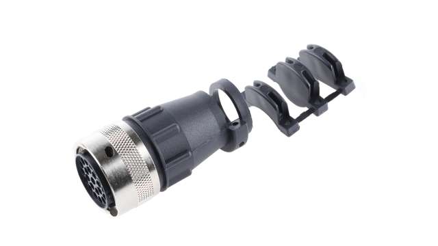 ITT Cannon, 192 Straight Circular Connector Backshell Strain Relief, For Use With QM Range Connector, 23-Way | 192991-0516