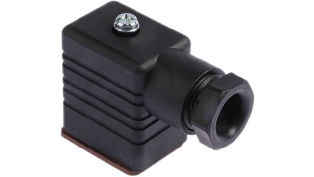 Hirschmann GM 2P+E DIN 43650 B, Female Solenoid Valve Connector, 250 V Voltage | 932977100 GM 209 NJ black