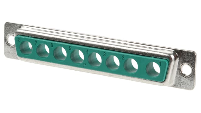 FCT from Molex 172704 8 Way Straight Panel Mount D-Sub Connector Male | FM8W8P-K120 / 1727040037