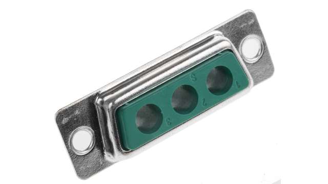 FCT from Molex 172704 3 Way Straight Panel Mount D-Sub Connector Female | FM3W3S-K121 / 1727040032