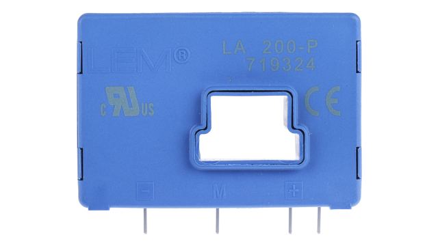 LEM LA Series Current Transformer, 300A Input, 300:1, 100 mArms Output, 13 x 11mm Bore, 12 → 15 V | LA 200-P