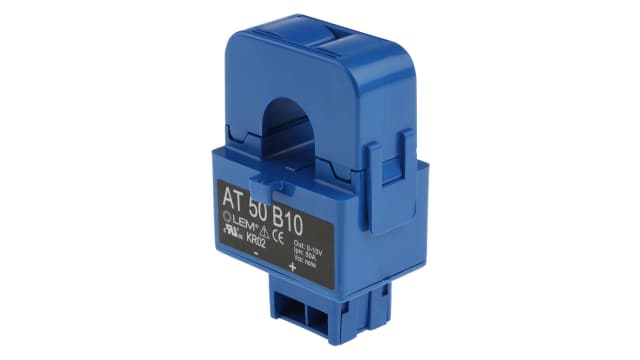 LEM AT Series Current Transformer, 50A Input, 50:1, 16mm Bore | AT 50 B10
