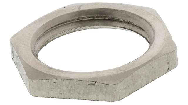 SIB Nickel Nickel Plated Brass Cable Gland Locknut, PG9 Thread | D4009108