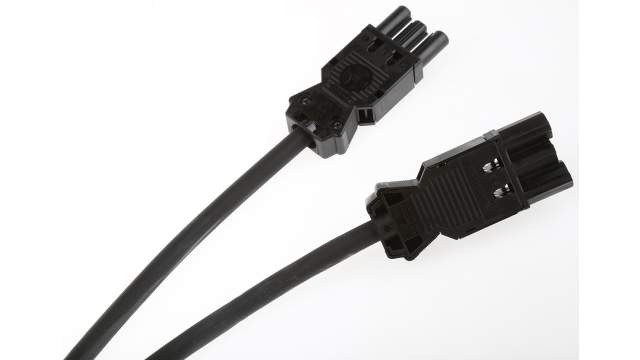 Wieland GST18i3 Series Cable Assembly Male/Female Screw, 3-Pole, 16A, IP40 | 92.232.6060.1