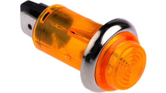 CAMDENBOSS Orange Neon Panel Mount Indicator, 240V, 13mm Mounting Hole Size | IND504203-240-T/AMB