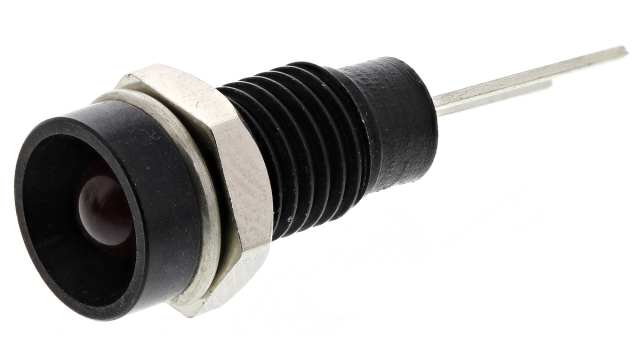 Bulgin Red Panel Mount Indicator, 2V, 6.1mm Mounting Hole Size, Lead Wires Termination | DX1117/RD