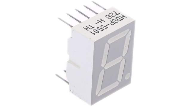 Broadcom 1 7 Segment LED Display Anode Red 3.7mcd Right Side 14.2 mm | HDSP-5501