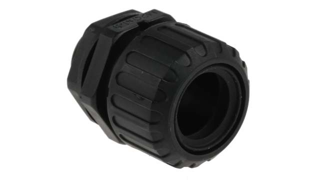 Adaptaflex Black, Conduit Fitting, 21 mm Nominal Size, M20, Polyamide 66, Black IP69K, IP66, IP68, IP67  rating | ASF21/M20/A