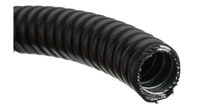 Adaptaflex Flexible Conduit, 16mm Nominal Diameter, Galvanised Steel, Black | 7TCA296020R0077  SP16/BL/10M
