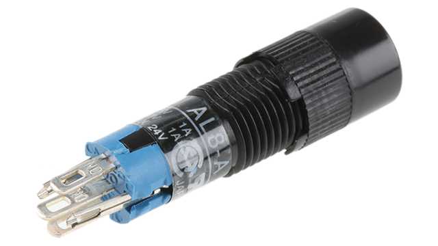 Idec AL Series Illuminated Miniature Push Button Switch, Latching, Panel, 8 mm Cutout, SPDT, IP40 125 V | AL8M-A100