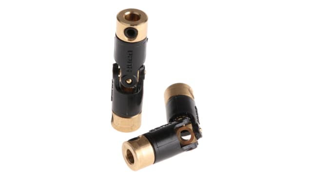 Huco Universal Joint 103.06.1414, 1, Plain, Bore 3 x 3 mm, 27.2 mm Length | 103.06.1414