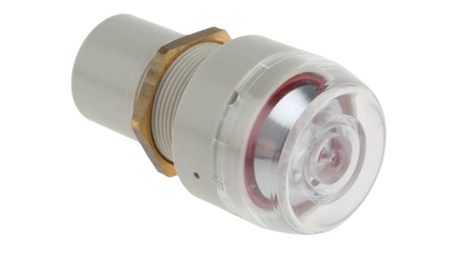 Crouzet Red Panel Mounting Visual Indicator, 22.5 mm mount hole 8 bar | 84150201