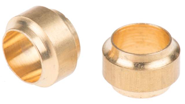 Norgren Brass Pipe Fitting, Straight Compression Compression Fitting, Female Metric Tube 6 mm | 180020600