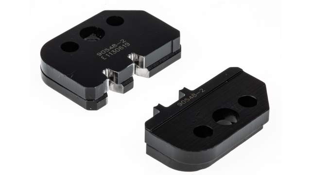 TE Connectivity, Pro-Crimper III Crimp Die Set, Coaxial Type Crimp Die Black | 90548-2