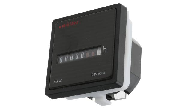 Muller BW40 Hour Meter, 7 Digit, 24 V ac | BW 40.28 24V