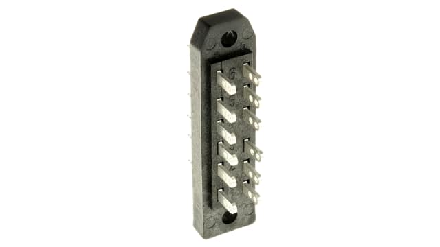 Telegartner J00045A0912, DIN 41612 Connector, 12-Way, 2 Row, J000 Straight Male | J00045A0912