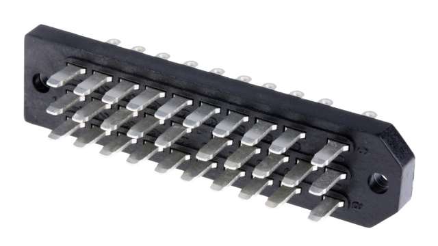 Telegartner J00046A0918, DIN 41612 Connector, 30-Way, 3 Row, J000 Straight Male | J00046A0918