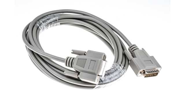 Phoenix Contact Male 15 Pin D-sub to Female 15 Pin D-sub Serial Cable, 5m PVC, VS-15-DSUB-20-LI-5.0 Series | 1656288