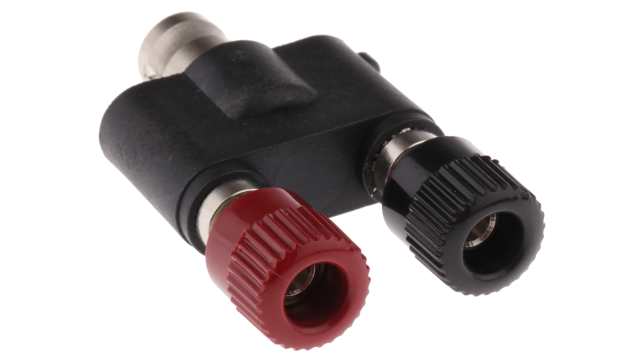 Telegartner Black, Red Female Binding Post With Beryllium Copper Alloy, Gold Plated contacts and Nickel Plated, Brass