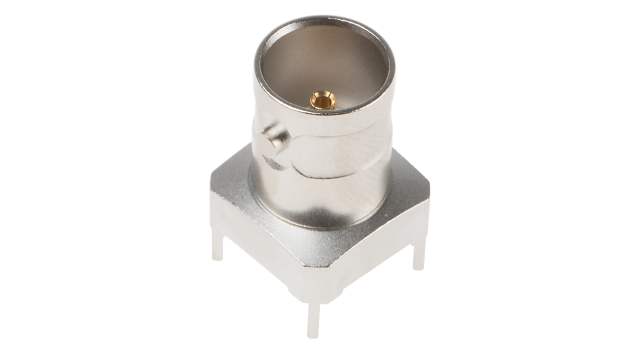 Telegartner BNC Series PCB Female BNC, 75 Ω, Straight Body Solder | J01003A1946