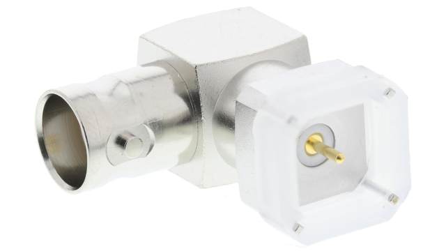 Telegartner BNC Series PCB Female BNC, 50 Ω, Right Angle Body Solder | J01001A1948