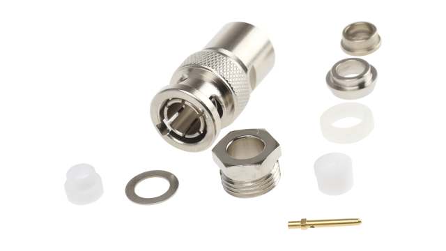 Telegartner BNC Series Cable Male BNC, 75 Ω, Straight Body Clamp | J01002A1216