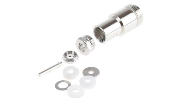 Telegartner N Series Cable Female N Connector, 50 Ω, Straight Body Clamp | J01021H0021