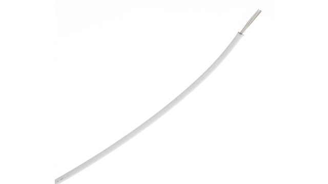 TE Connectivity M22759 Series White 1.3 mm² Hook Up Wire, 16 AWG, 19 / 29 AWG, 100m, ETFE Insulation, M22759/32-16-9 | M22759/32-16-9