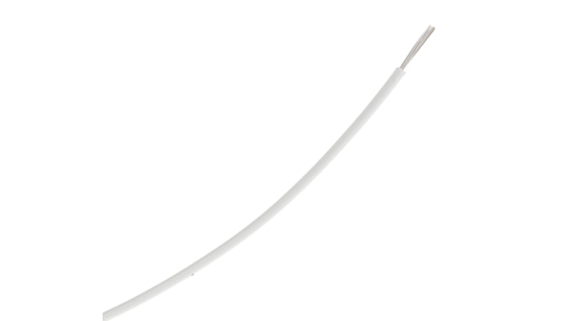 TE Connectivity M22759 Series White 0.33 mm² Hook Up Wire, 22 AWG, 19 / 34 AWG, 100m, ETFE Insulation, M22759/34-22-9 | M22759/34-22-9