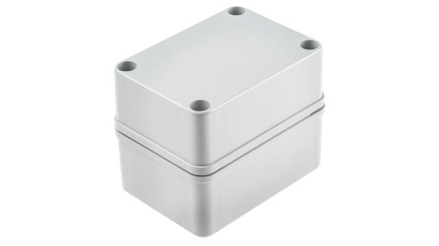 Fibox Piccolo Series Grey Grey Lid Polycarbonate Enclosure, IP67, IP66, IK08 85 mm, 110 mm, 80 mm | PC B 85 G ENCLOSURE