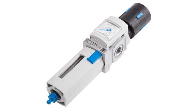 Festo MS4 Filter Regulator, 5 μm, 1/4 in, Manual, 14 bar, 529144 | MS4-LFR-1/4-D6-CRM-AS