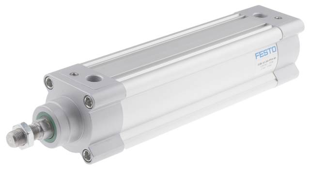 Festo Pneumatic Piston Rod Cylinder - 1383585 63 mm Bore, 200 mm DSBC Series, Double Acting Acting | DSBC-63-200-PPVA-N3