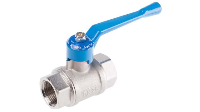 Festo Brass 2 Way, Ball Valve, Threaded, G 1in, 25mm, -0.95 → 30bar Operating Pressure | QH-1