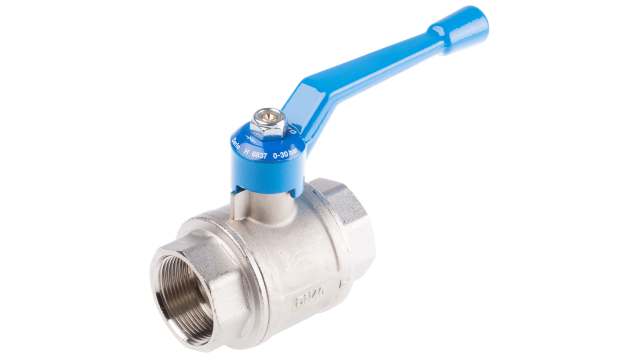Festo Brass 2 Way, Ball Valve, Threaded, G 38.1mm, 40mm, -0.95 → 30bar Operating Pressure | QH-1 1/2