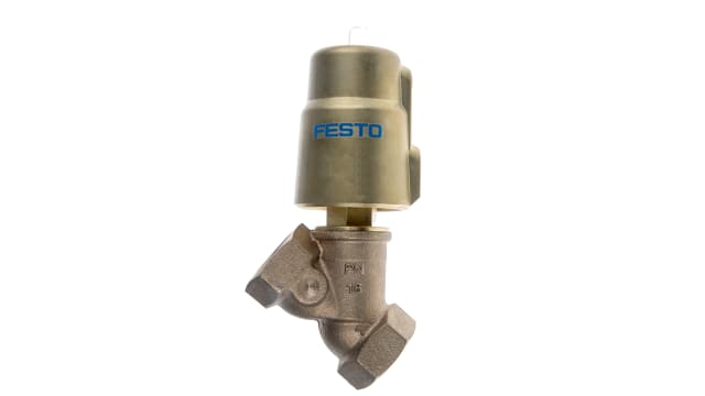 Festo Angle Seat type Pneumatic Valve, 10 bar 1 in | VZXF-L-M22C-M-B-G1-230-H3B1-50-10
