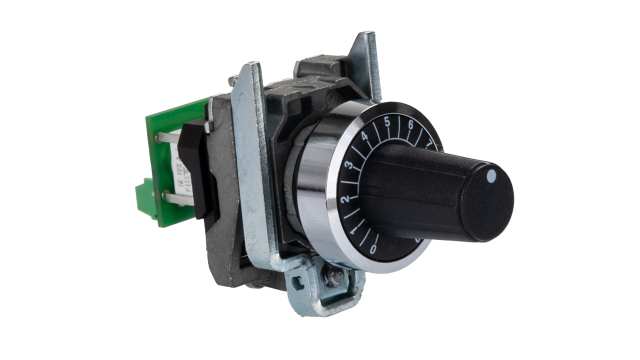 Schneider Electric Harmony 1kΩ Rotary Potentiometer 1-Gang Panel Mount, XB4BD912R1K | XB4BD912R1K