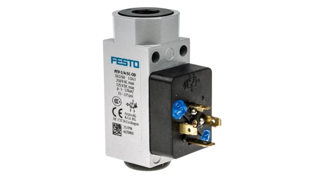 Festo Pressure Switch 1 bar to 12 bar | PEV-1/4-SC-OD
