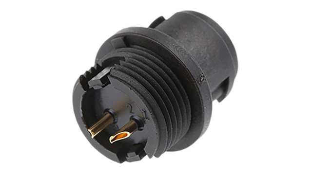 binder Circular Connector, 2 Contacts, Panel Mount, Subminiature Connector, Plug, Male, IP40, 710 Series | 09-0973-00-02