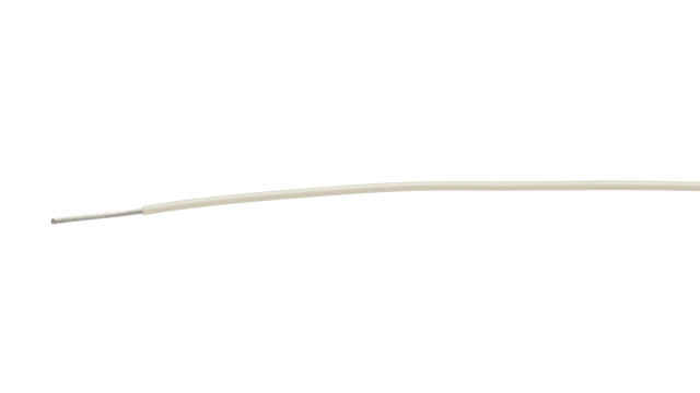 TE Connectivity 100E Series White 0.5 mm² Hook Up Wire, 19/0.18 mm, 1.5m, Polymer Insulation, 100E0111-0.50-9 | 100E0111-0.50-9