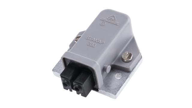 Hirschmann, ST IP20 Grey Panel Mount Industrial Power Plug, Rated At 16A, 250 V, 400 V | 932045106 STAKAP 200