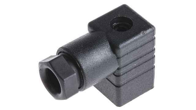 Hirschmann GDS 2P+E DIN 43650, Female Solenoid Valve Connector, , 250 V ac/dc Voltage | 933138100 GDS 207 black