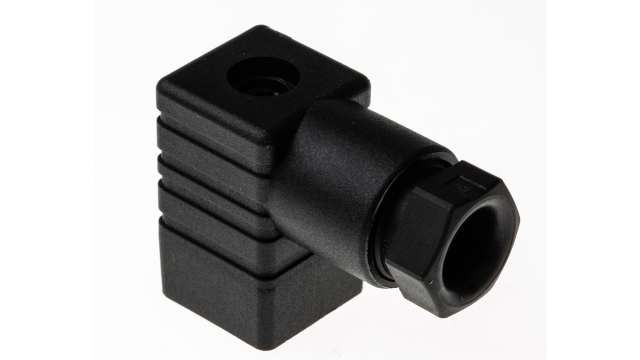 Hirschmann GDSN 307 3P+E DIN 43650 C, Female Solenoid Valve Connector, 250 V ac/dc Voltage | 933023100 GDSN 307 BLACK