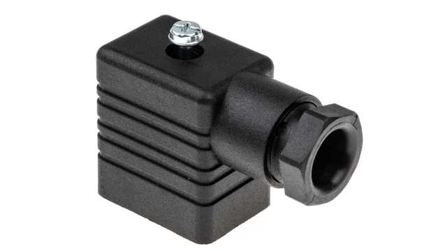 Hirschmann GM 2P+E DIN 43650 B, Female Solenoid Valve Connector, 250 V ac/dc Voltage | 932977100 GM 209 NJ black